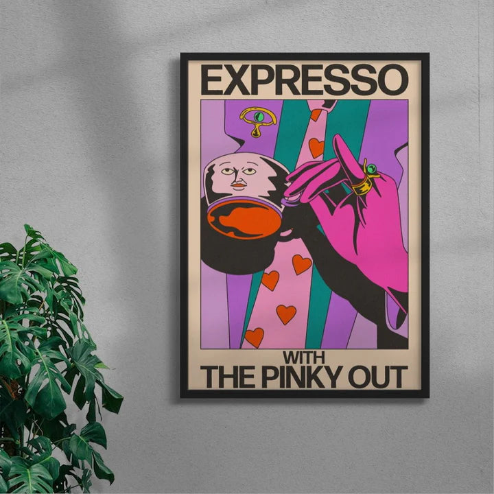 Pinky Espresso - La Fabrique boutique de tableaux en ligne Maroc

