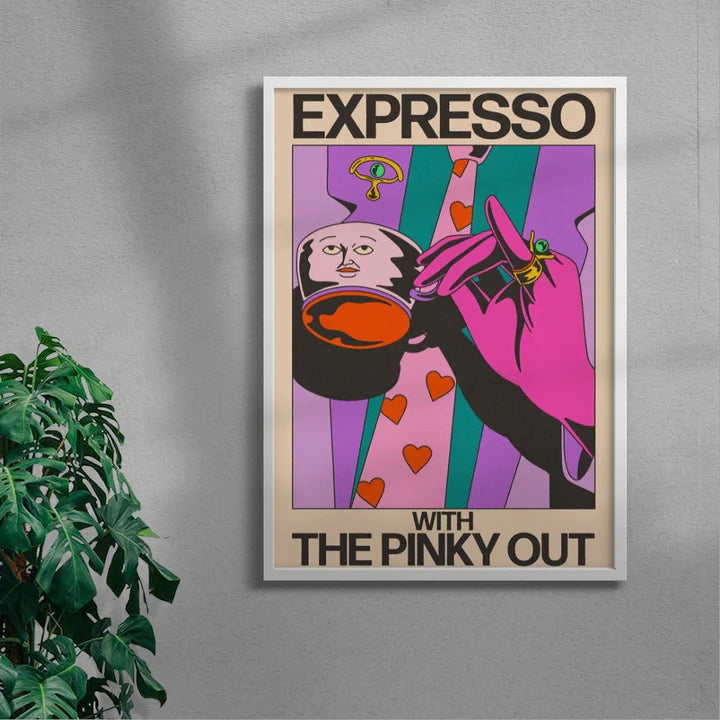 Pinky Espresso - La Fabrique boutique de tableaux en ligne Maroc

