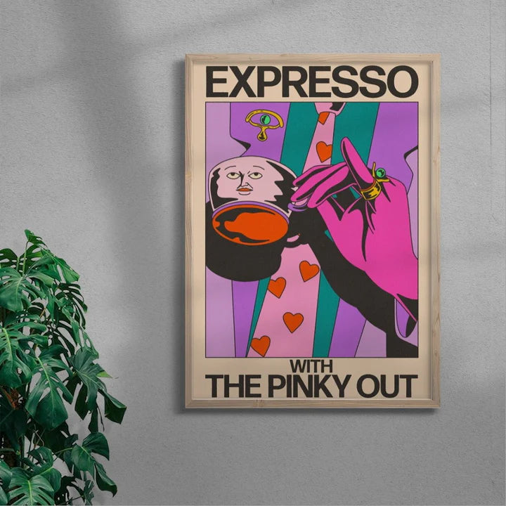 Pinky Espresso - La Fabrique boutique de tableaux en ligne Maroc

