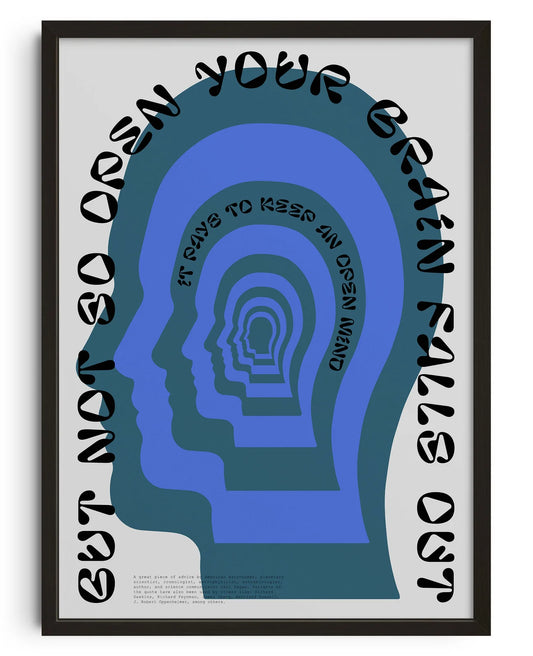 Open Mind (Blue) - La Fabrique boutique de tableaux en ligne Maroc


