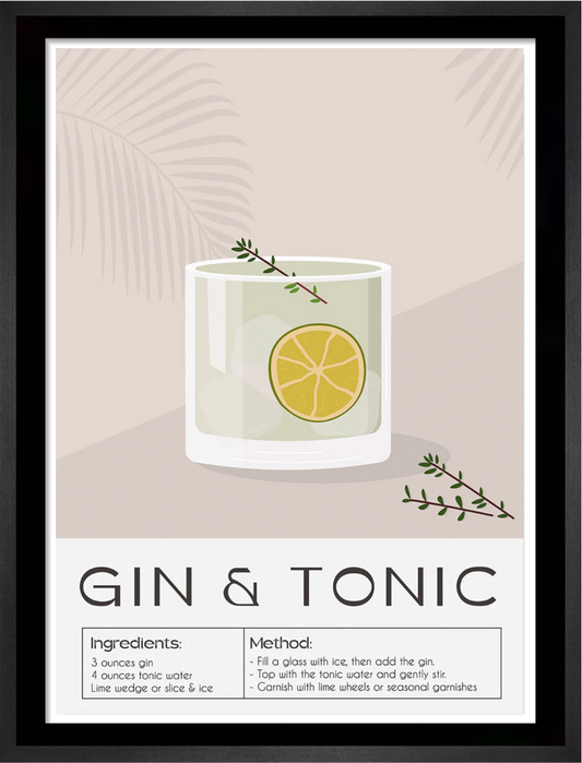 Gin & Tonic - La Fabrique boutique de tableaux en ligne Maroc

