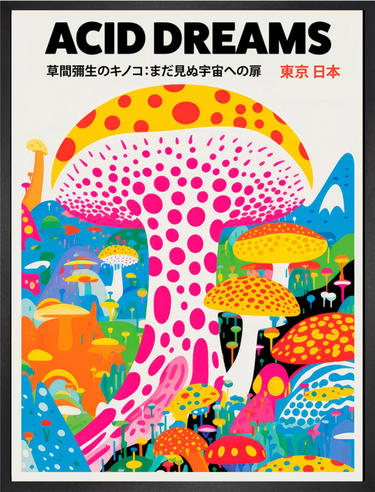 Acid Dreams Mushroom - La Fabrique boutique de tableaux en ligne Maroc

